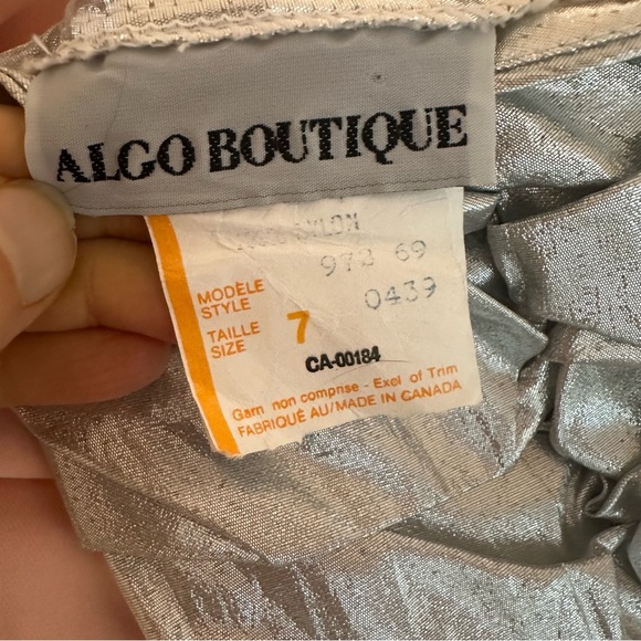 Glamorous Silver One-Shoulder Gown - Picture 3 of 9